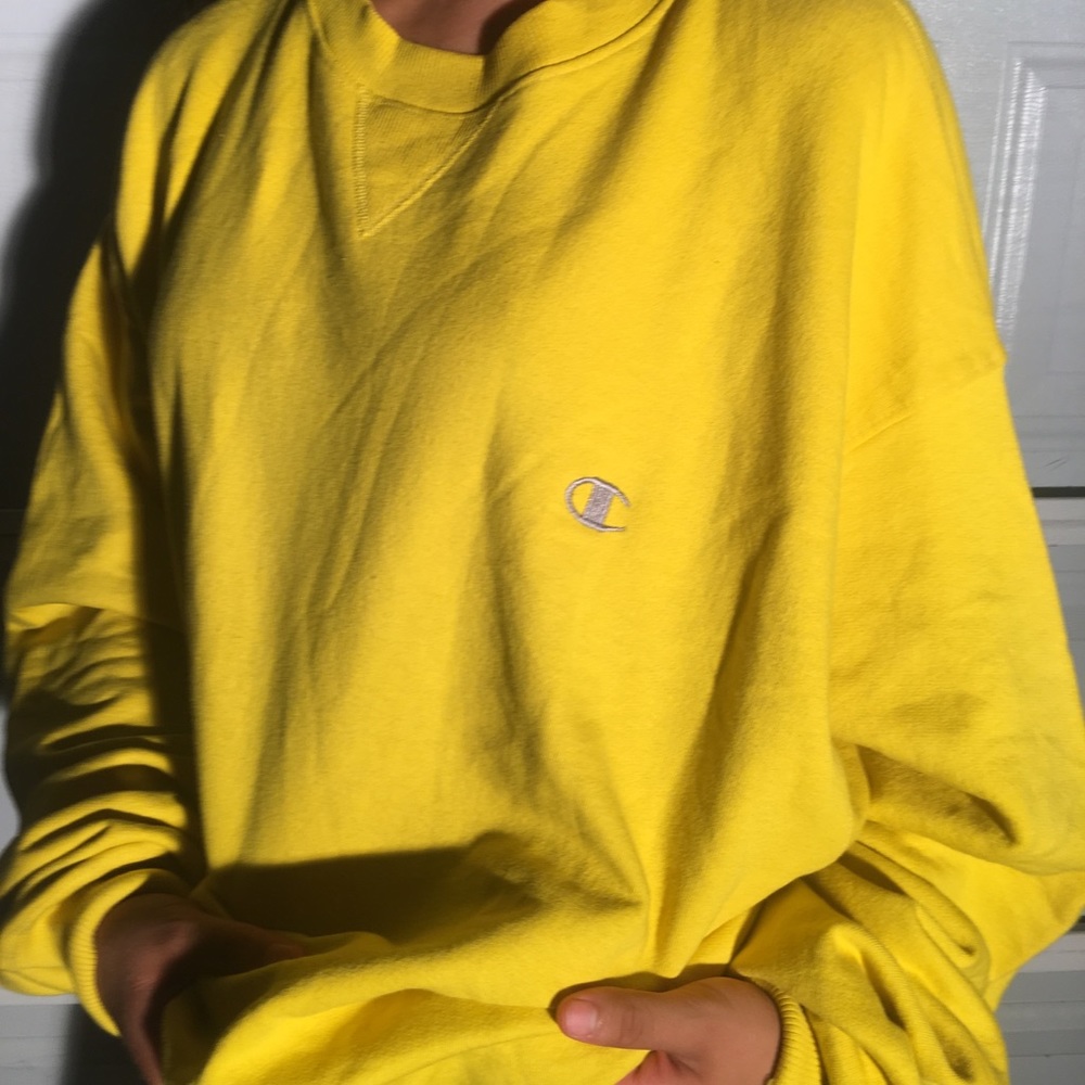 Yellow champion sweater